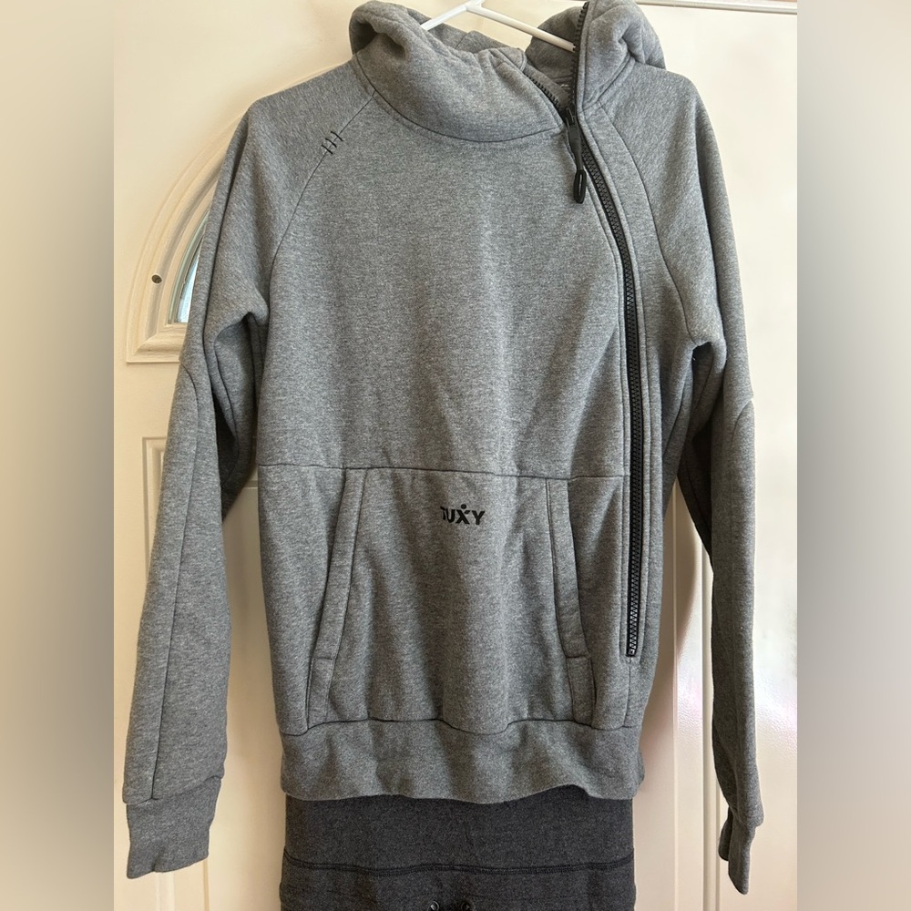 Tuxy Suit One Piece Sweatshirt Hoodie & Pants Jumpsuit  Loungwear Gray Men's S - Picture 2 of 10